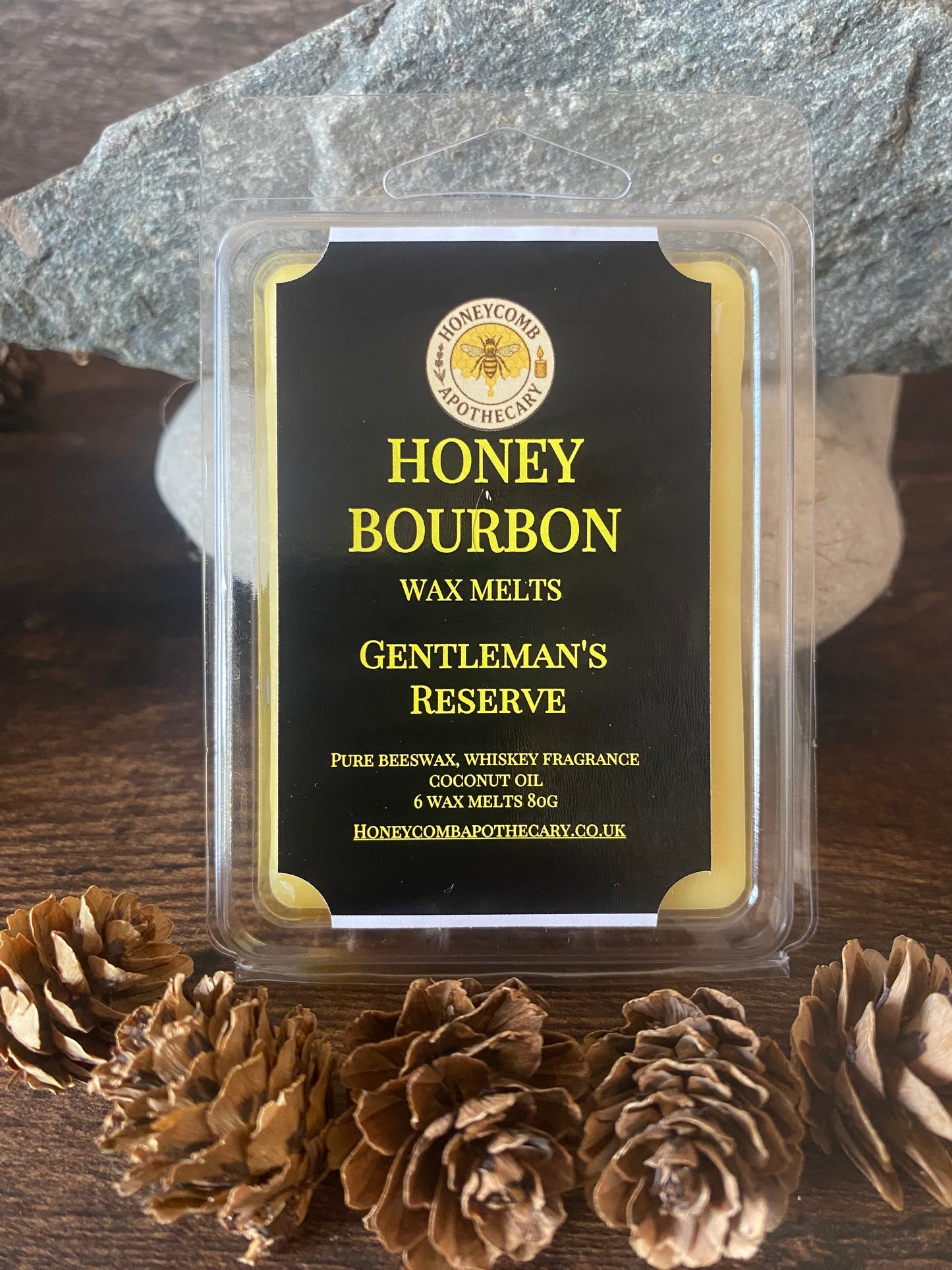 (Honey Bourbon) scented Beeswax Melts Free postage