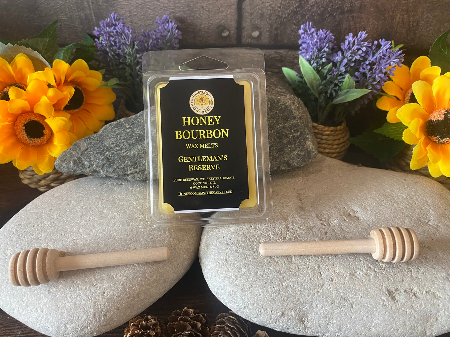(Honey Bourbon) scented Beeswax Melts Free postage