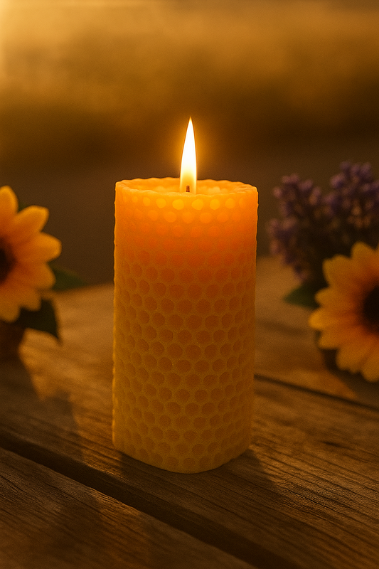 Beeswax Candle (Honeycomb) Free Postage