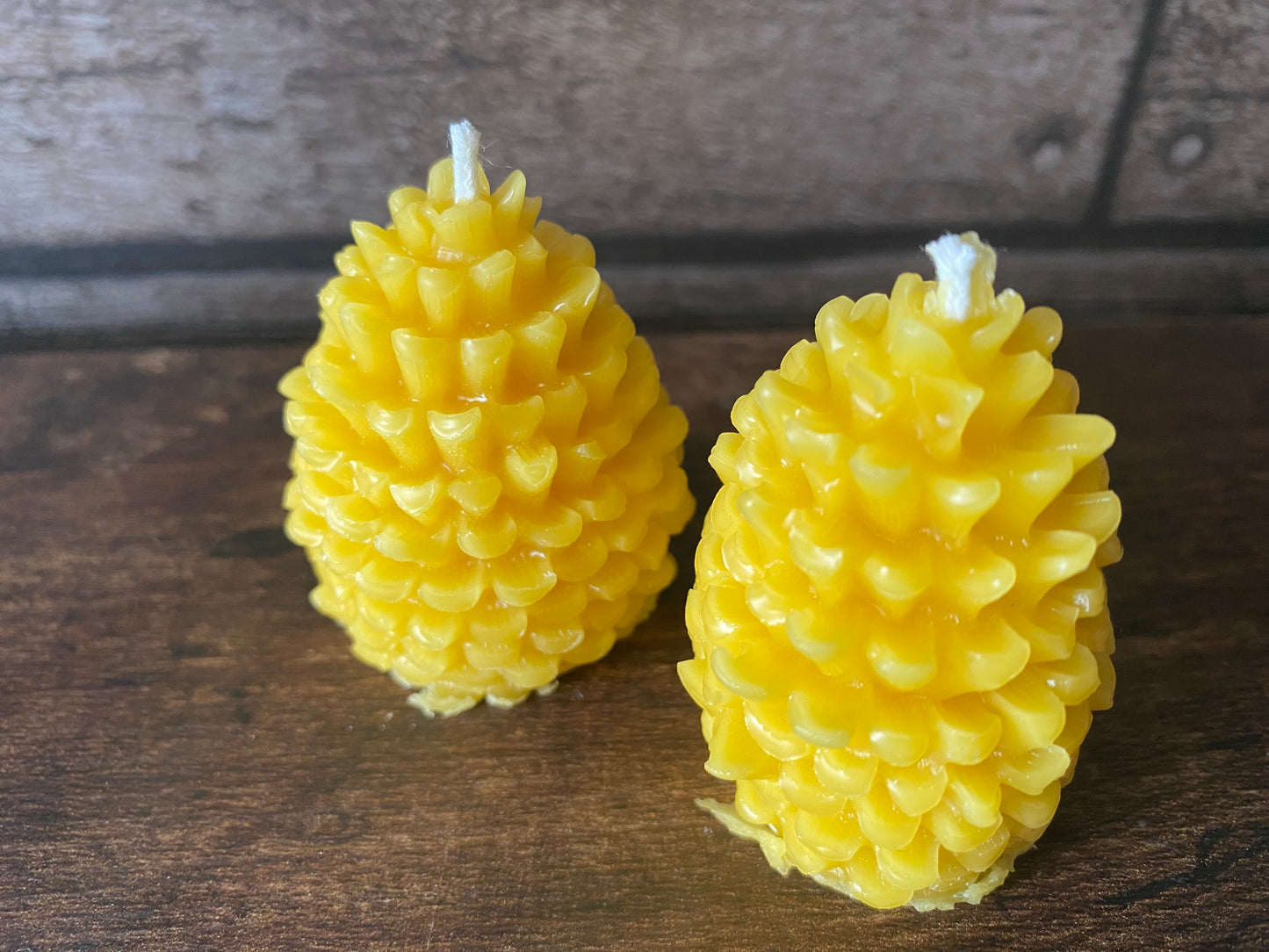 100% Pure Beeswax (2 X Pine Cone) Free Postage