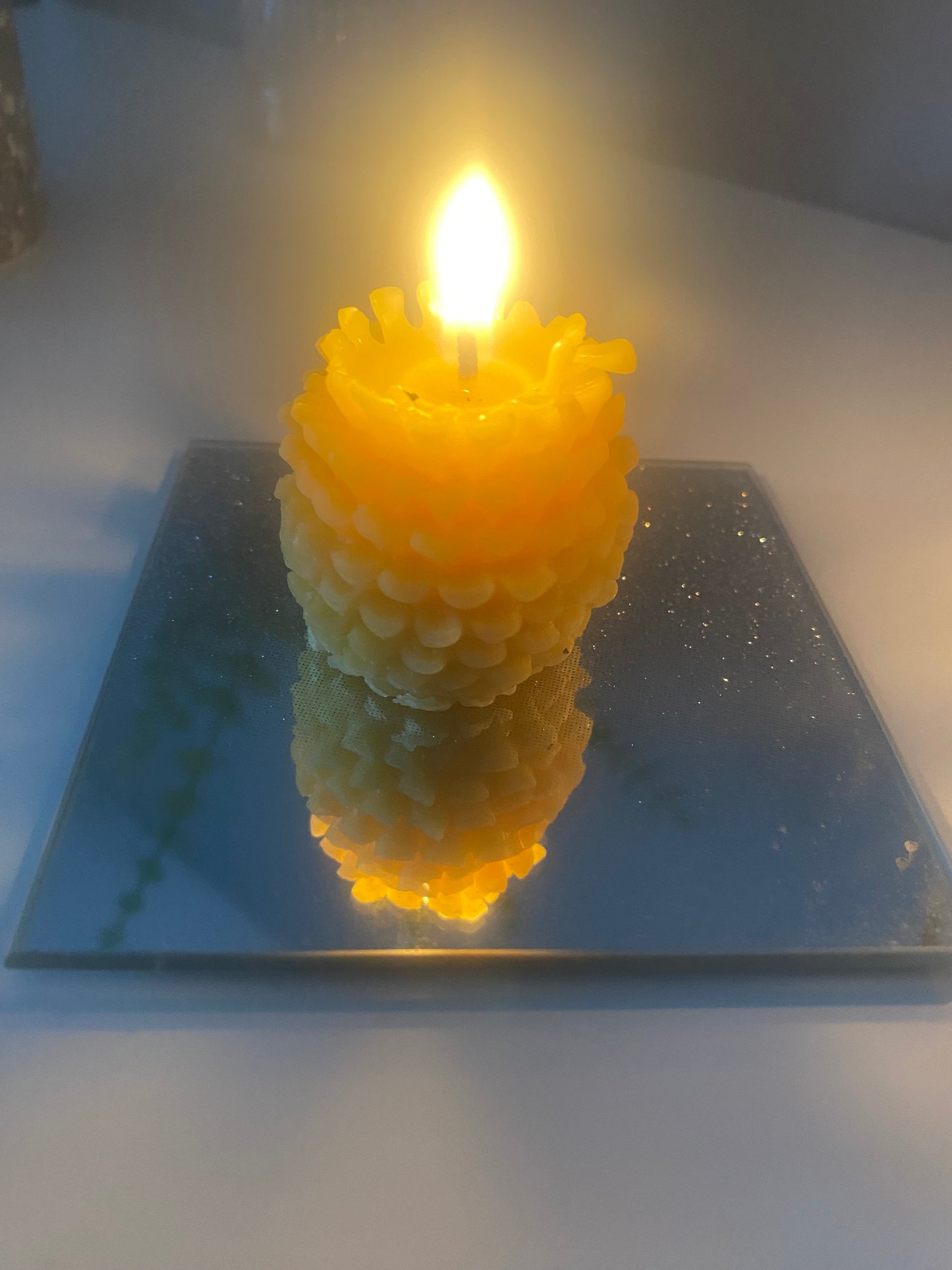 100% Pure Beeswax (2 X Pine Cone) Free Postage