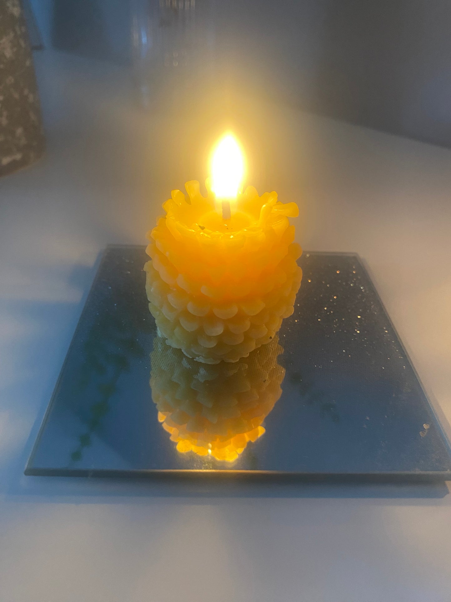 100% Pure Beeswax (2 X Pine Cone) Free Postage